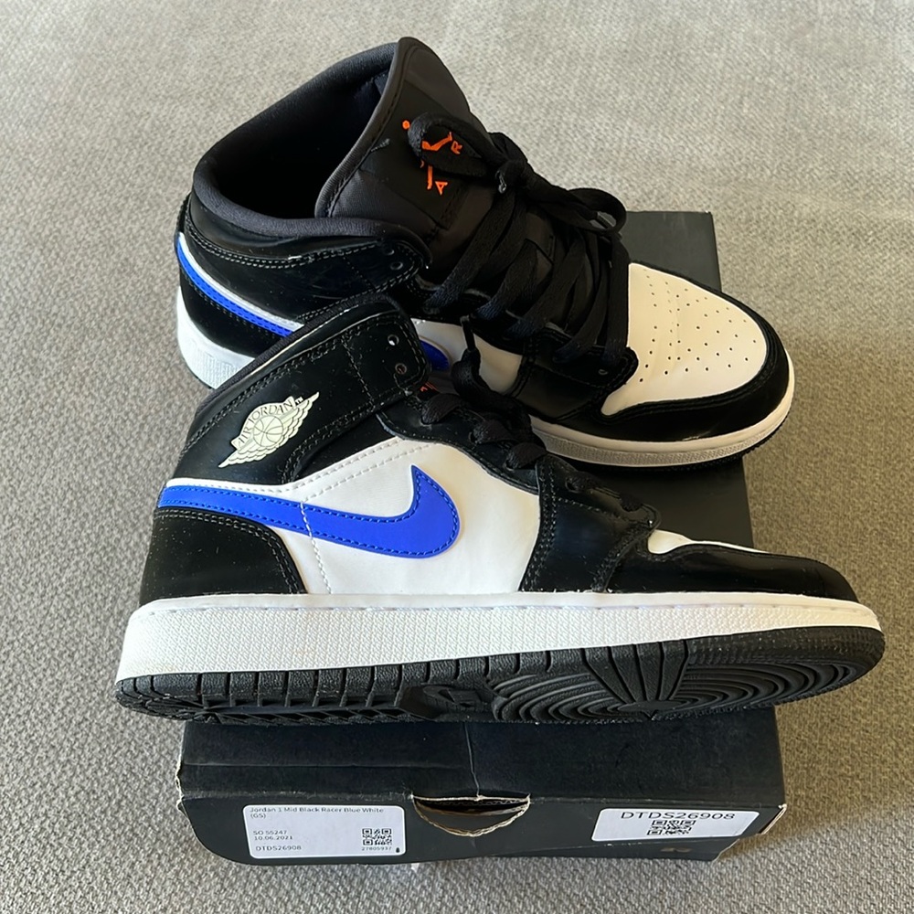 Air Jordan 1 mid black/racer blue-white